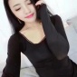 欧洲站恒温魔术衣透气超薄发热纤维保暖内衣女弹力拉伸长袖打底衣